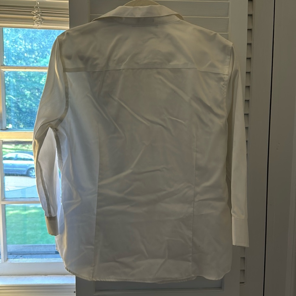 White button down blouse - Picture 4 of 6